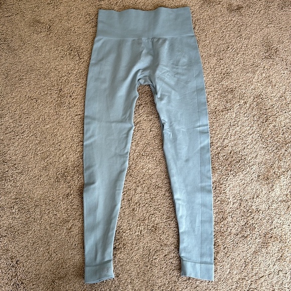 Set Active Sculptflex Seamless Leggings Light Green/Blue Athletic Pants - Picture 9 of 11